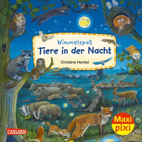 Maxi Pixi 425: Wimmelspaß Tiere in der Nacht - Christine Henkel