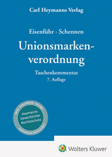 Unionsmarkenverordnung - Eisenführ, Günther; Schennen, Detlef