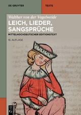 Leich, Lieder, Sangsprüche - 