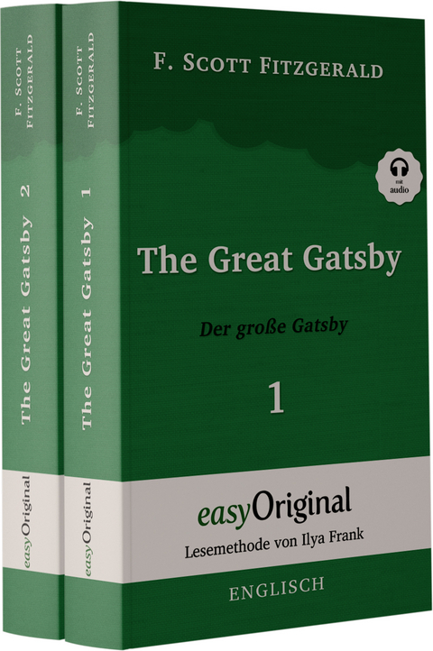 The Great Gatsby / Der große Gatsby - 2 Teile (Buch + 2 MP3 Audio-CD) - Lesemethode von Ilya Frank - Zweisprachige Ausgabe Englisch-Deutsch - F. Scott Fitzgerald
