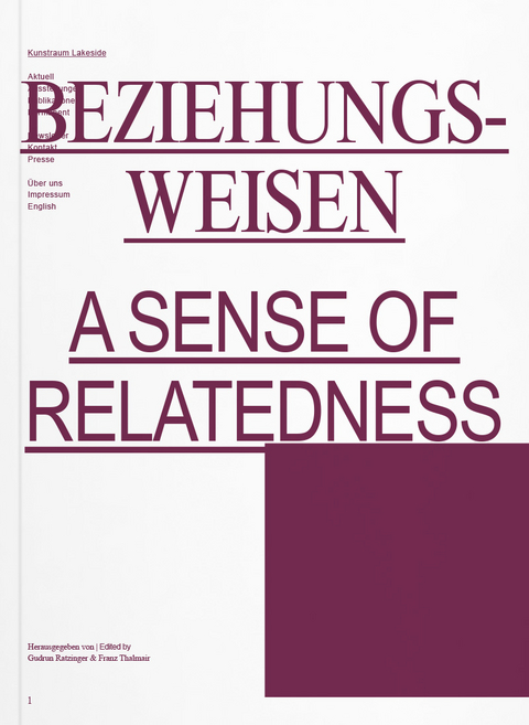 A Sense of Relatedness - Tim Ingold, Gudrun Ratzinger, Franz Thalmair