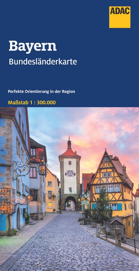 ADAC Bundesländerkarte Deutschland 12 Bayern 1:300.000