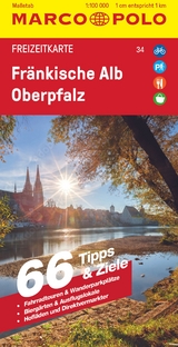 MARCO POLO Freizeitkarte 34 Fränkische Alb, Oberpfalz 1:100.000 - 