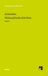 Philosophische Schriften. Band 6 -  Aristoteles