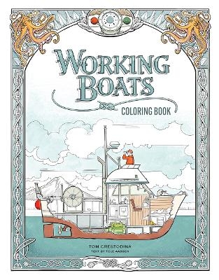 Working Boats Coloring Book - Tom Crestodina