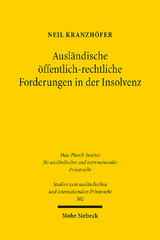 Ausländische öffentlich-rechtliche Forderungen in der Insolvenz - Neil Kranzhöfer