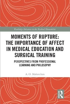 Moments of Rupture: The Importance of Affect in Medical Education and Surgical  Training - A. O. Mahendran