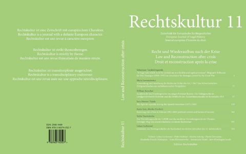 Rechtskultur 11 - 