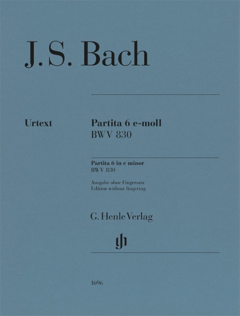 Johann Sebastian Bach - Partita Nr. 6 e-moll BWV 830 - 