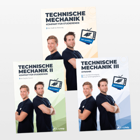Technische Mechanik 1, 2 & 3 Lernhefte Set - Statik, Festigkeitslehre & Dynamik - Marius Wittke, Carlo Oberkönig, Daniel Weiner