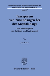 Transparenz von Zuwendungen bei der Kapitalanlage. - Julia Redler