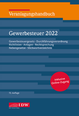 Veranlagungshandbuch Gewerbesteuer 2022 72.A. - 