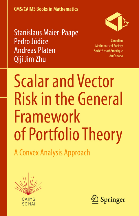 Scalar and Vector Risk in the General Framework of Portfolio Theory - Stanislaus Maier-Paape, Pedro Júdice, Andreas Platen, Qiji Jim Zhu