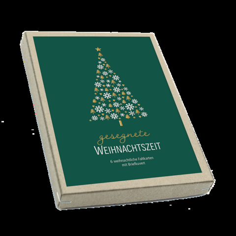 Kartenbox Weihnachten - gesegnete Weihnachtszeit