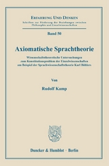 Axiomatische Sprachtheorie. - Rudolf Kamp