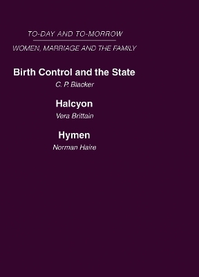 Women, Marriage and Family: Mini-set B Today & Tomorrow  2 vols -  Various