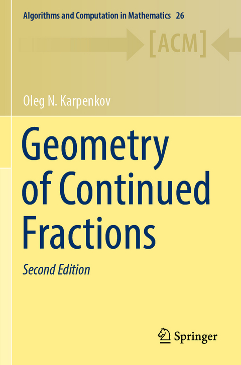 Geometry of Continued Fractions - Oleg N. Karpenkov
