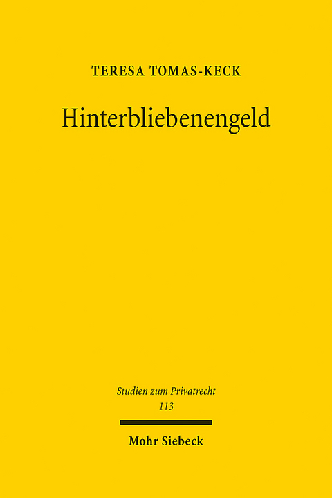 Hinterbliebenengeld - Teresa Tomas-Keck