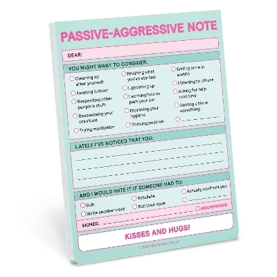 Knock Knock Passive Aggressive Nifty Note (Pastel Version) -  Knock Knock