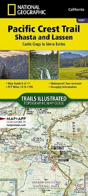 Pacific Crest Trail: Shasta And Lassen Map [castle Crags To Sierra Buttes] - National Geographic Maps