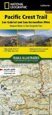 Pacific Crest Trail: San Gabriel And San Bernardino Mountains Map [vasquez Rocks To San Gorgonio Pass] - National Geographic Maps