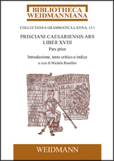 Prisciani Caesariensis Ars, Liber XVIII, Pars prior -  Priscianus