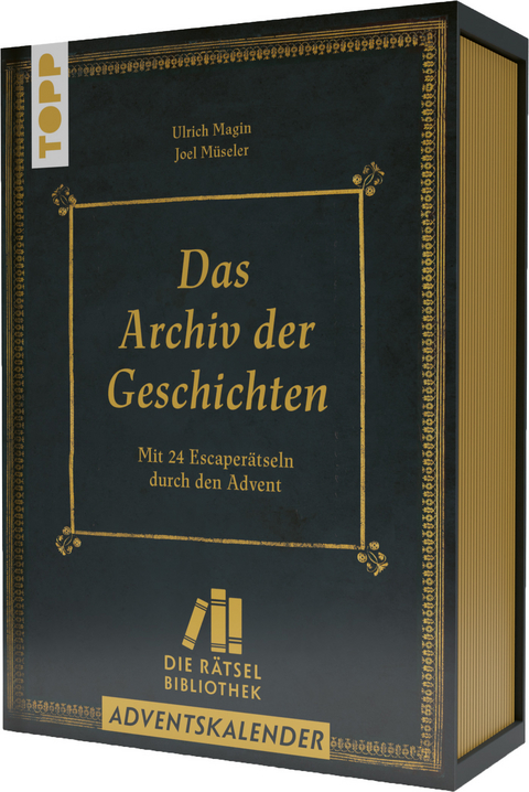 Die Rätselbibliothek. Adventskalender – Das Archiv der Geschichten: Mit 24 Escape-Rätseln durch den Advent - Joel Müseler, Ulrich Magin