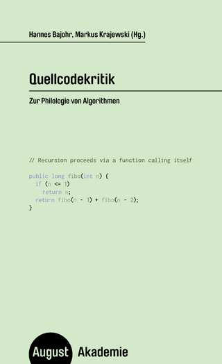 Quellcodekritik - Hannes Bajohr; Markus Krajewski