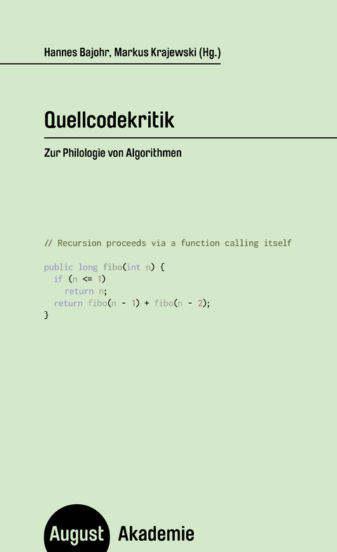 Quellcodekritik - 