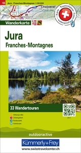 Jura Franches-Montagnes Nr. 15 Touren-Wanderkarte 1:50 000 - 