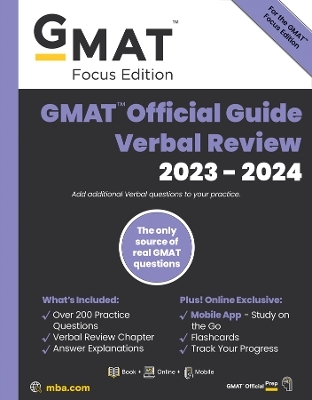 GMAT Official Guide Verbal Review 2023-2024, Focus Edition -  GMAC (Graduate Management Admission Council)