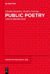 Public Poetry - Claudia Benthien, Norbert Gestring