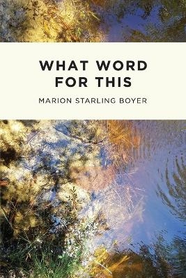 What Word for This - Marion Boyer