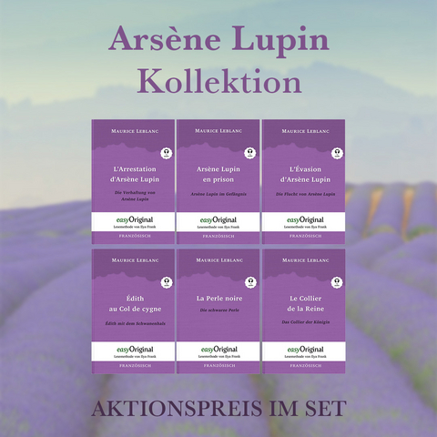 Arsène Lupin Kollektion (Bücher + 6 Audio-CDs) - Lesemethode von Ilya Frank - Maurice Leblanc