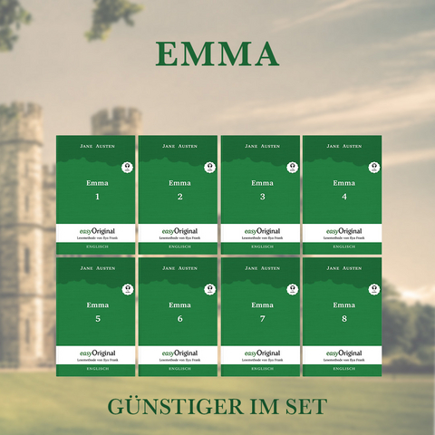 Emma - Teile 1-8 (Buch + 8 MP3 Audio-CDs) - Lesemethode von Ilya Frank - Zweisprachige Ausgabe Englisch-Deutsch - Jane Austen