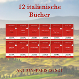 12 italienische Bücher (Bücher +12 Audio-CDs) - Lesemethode von Ilya Frank - Luigi Pirandello, Giovanni Verga, Federigo Tozzi, Guido Gozzano, Edmondo De Amicis, Grazia Deledda