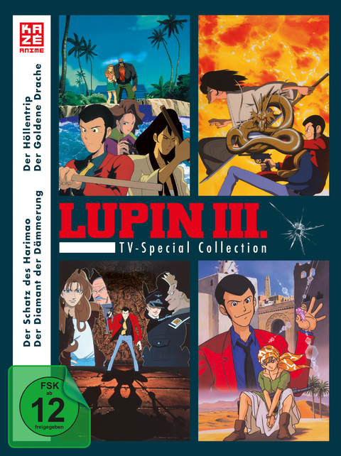 Lupin the Third - TV-Special Collection (4 TV-Specials) - DVD-Box ( 4 DVDs) - Masaaki Osumi, Masaharu Okuwaki, Osamu Dezaki, Gisaburo Sugii