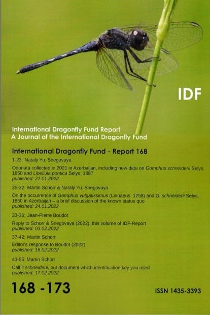 International Dragonfly Fund – Report 168-173 - Nataly Snegovaya, Martin Schorr