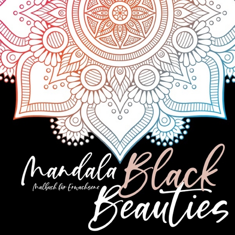 Mandala Malbuch für Erwachsene - Black Beauties - Monsoon Publishing