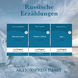 Russische Erzählungen (Bücher + 3 MP3 Audio-CDs) - Lesemethode von Ilya Frank - Nikolai Wassiljewitsch Gogol, Alexander Puschkin, Iwan Turgenew