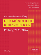 Der mündliche Kurzvortrag - Otto von Campenhausen, Jana-Maria Liebelt, Dirk Sommerfeld