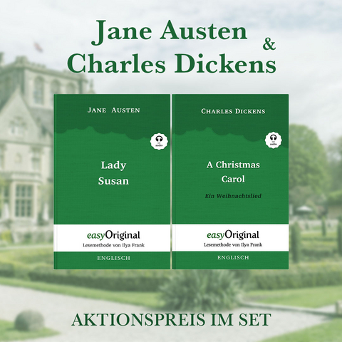 Jane Austen & Charles Dickens Softcover (Bücher + 2 MP3 Audio-CDs) - Lesemethode von Ilya Frank - Jane Austen, Charles Dickens