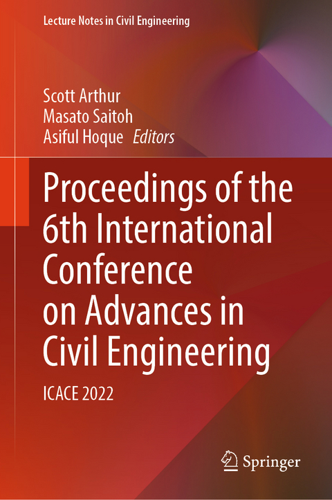 Proceedings of the 6th International Conference on Advances in Civil Engineering - 