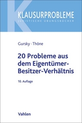 20 Probleme aus dem Eigentümer-Besitzer-Verhältnis - Karl-Heinz Gursky, Meik Thöne