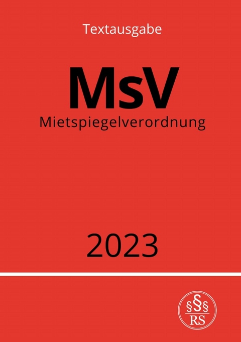 Mietspiegelverordnung - MsV 2023 - Ronny Studier