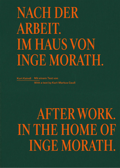 Nach der Arbeit. Im Haus von Inge Morath. - Kurt Kaindl