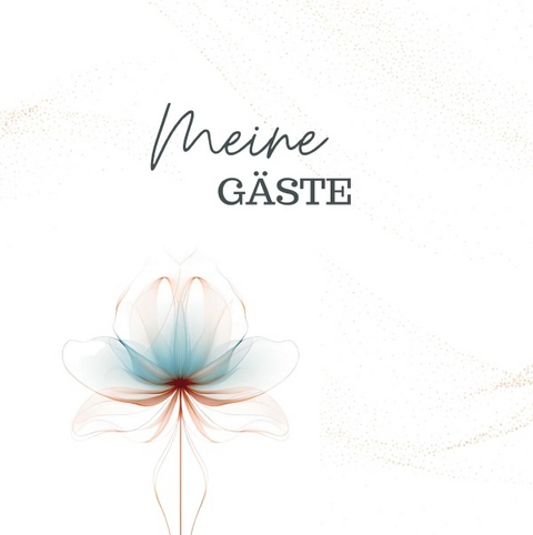 Meine Gäste- Blanko White Premium Hardcover - Lucie K. Schmitt