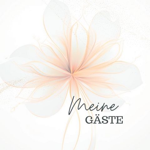 Meine Gäste- Blanko Flower Premium Hardcover - Lucie K. Schmitt