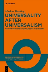 Universality after Universalism - Markus Messling