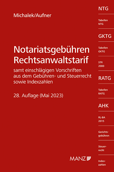 Notariatsgebühren - Rechtsanwaltstarif - 